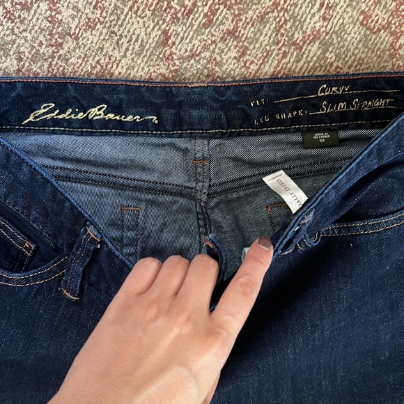 Eddie Bauer curvy slim straight jeans size 10 - Picture 3 of 3